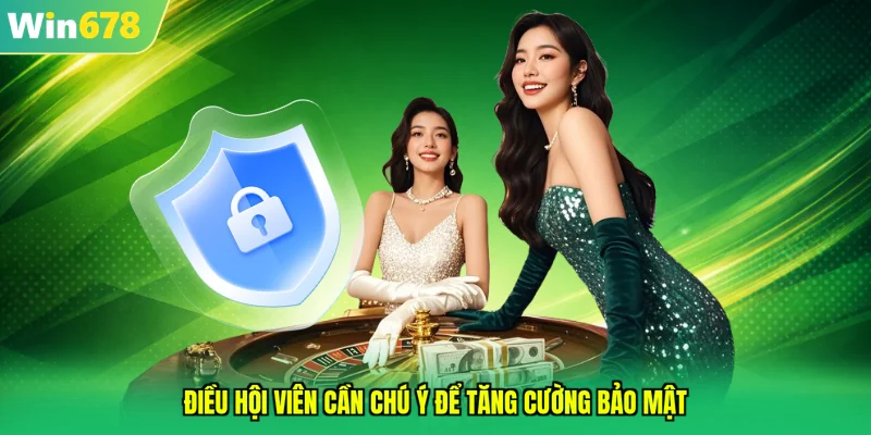 Điều hội viên cần chú ý để tăng cường bảo mật